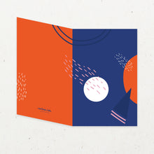 Load image into Gallery viewer, Blue &amp; Orange Abstract: Card