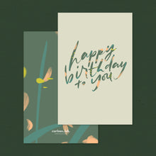 Load image into Gallery viewer, Happy Birthday Sage Green: Card