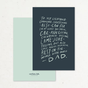 To My Dad: Card
