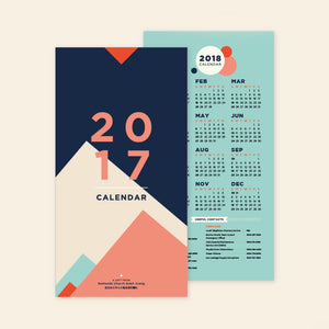 Calendar: Geometric Design & Typography