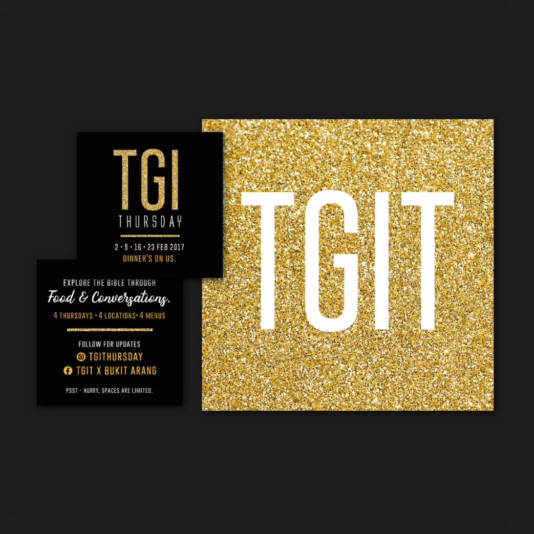 TGIT (Thank God It's Thursday): Event Publicity & Collaterals